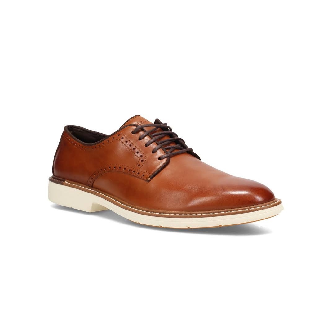 Cole Haan Men's Brown Morris Plain Oxford Leather Lace-Up Dress Shoes Sz 11